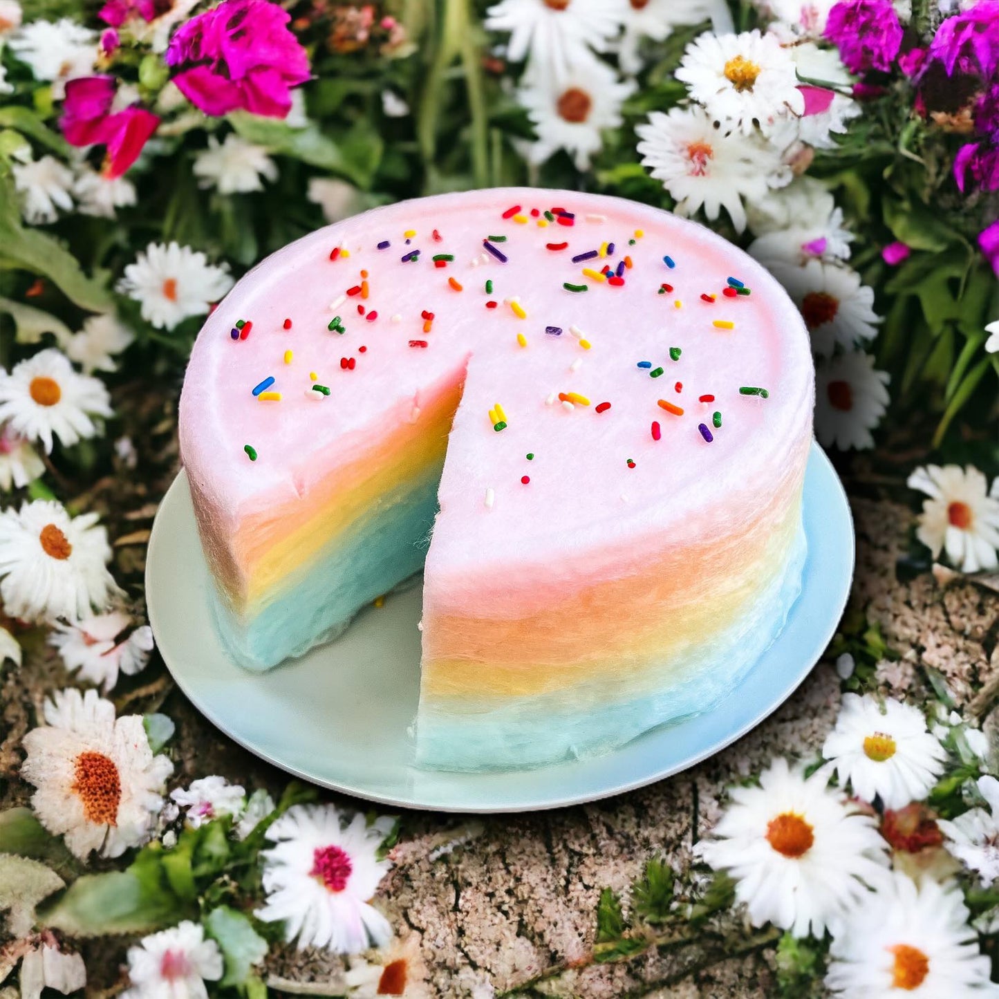 Rainbow Cake (Pink Top)