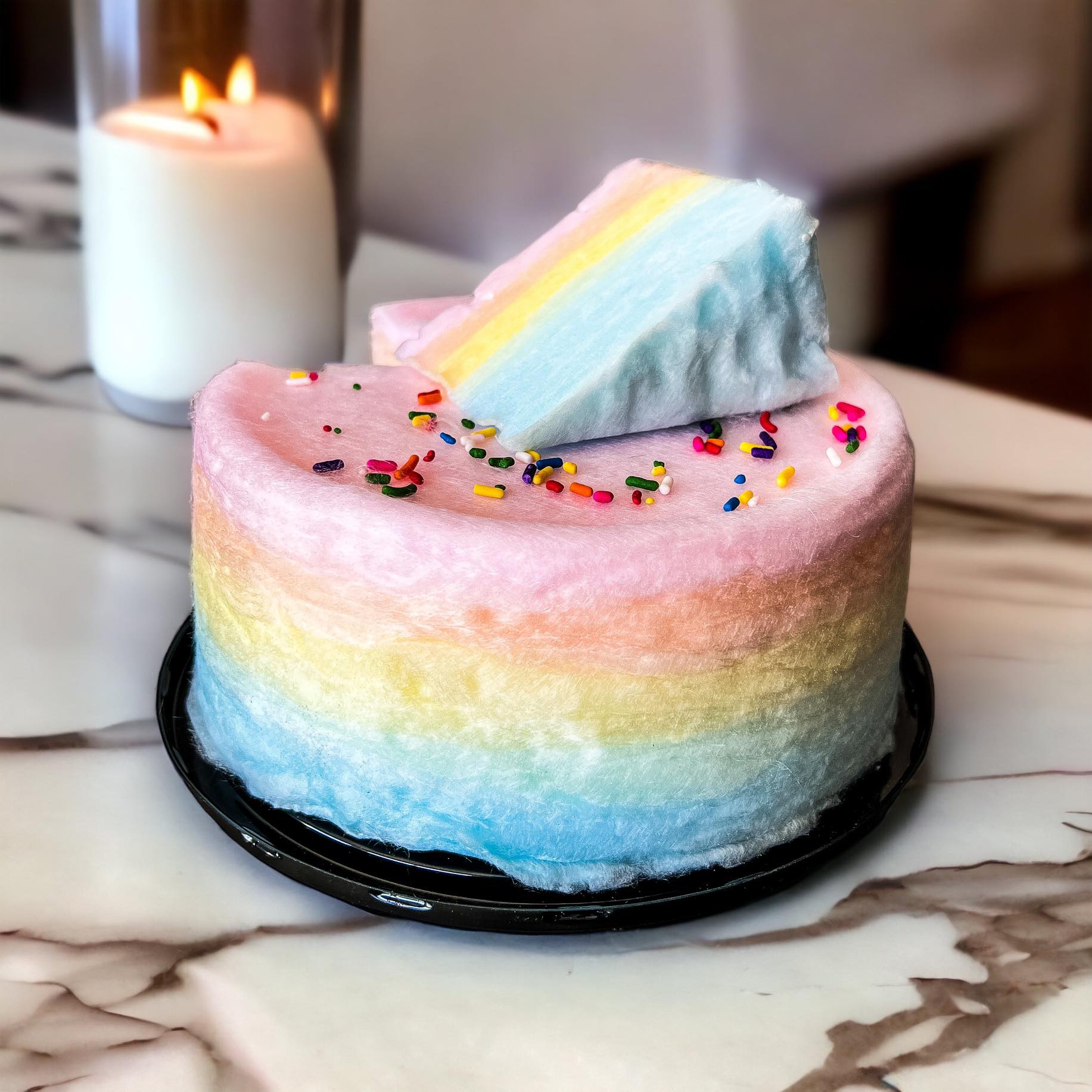 Small Rainbow Cotton Candy Cake - Dylan's Candy Bar